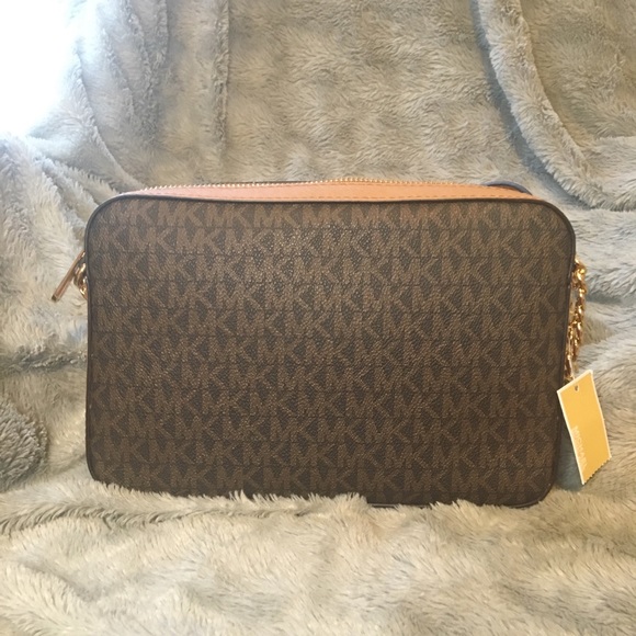 Michael Kors brown east west crossbody jet set - Picture 3 of 8